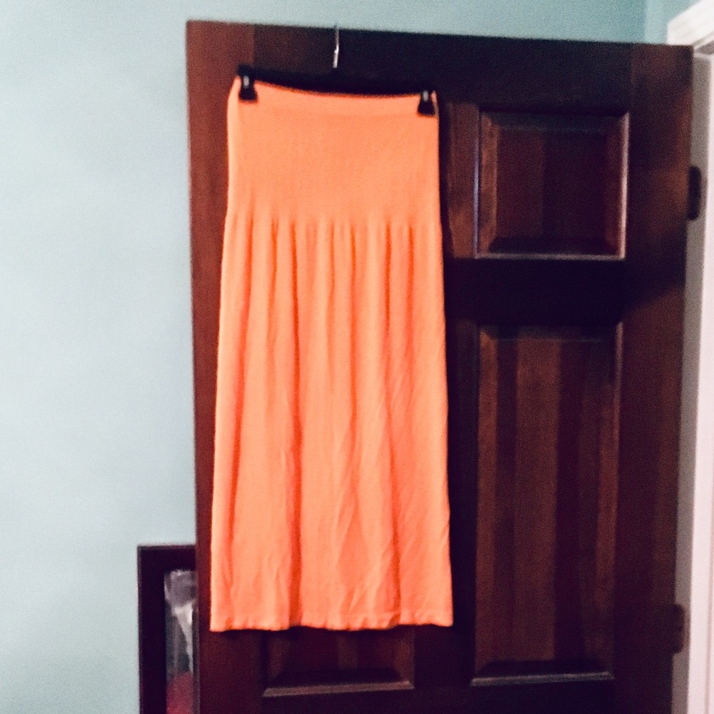🔥Deal 😊Cute Neon orange Cover up or dress, terry cloth